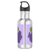 Lila Trauben Wasserflaschen Edelstahlflasche (Rückseite)