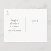 Lila Trauben Weinberg Hochzeit Save the Date Ankündigungspostkarte (Rückseite)