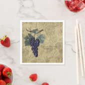 Lila Trauben Weinroute Mendrisiotto Weinroute Mend Serviette (Beispiel)