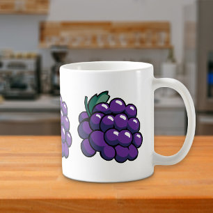 Lila Traubenobst Mug Kaffeetasse