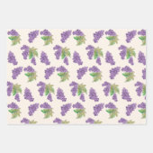 Lila Traubenwasser Handgemalt Geschenkpapier Set (Vorderseite 3)