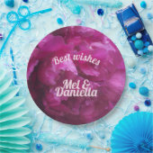 Lila Trauerfeier Pappteller (Party)