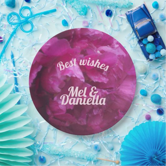 Lila Trauerfeier Pappteller (Party)