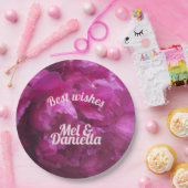 Lila Trauerfeier Pappteller (Party)