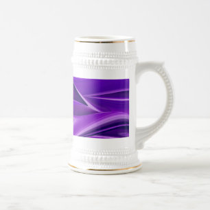 Lila Traum, Abstrakte Fantasie Rainbow Art Bierglas