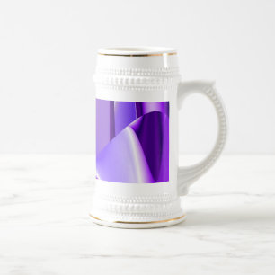 Lila Traum, Abstrakte Fantasie Rainbow Art Bierglas