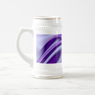 Lila Traum, Abstrakte Fantasie Rainbow Art Bierglas