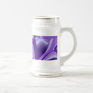 Lila Traum, Abstrakte Fantasie Rainbow Art Bierglas
