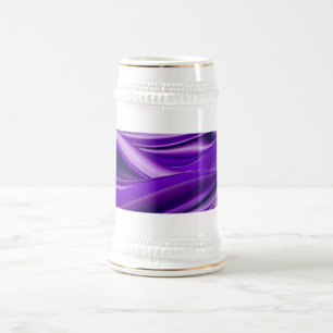 Lila Traum, Abstrakte Fantasie Rainbow Art Bierglas