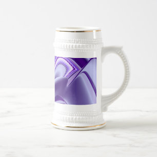 Lila Traum, Abstrakte Fantasie Rainbow Art Bierglas
