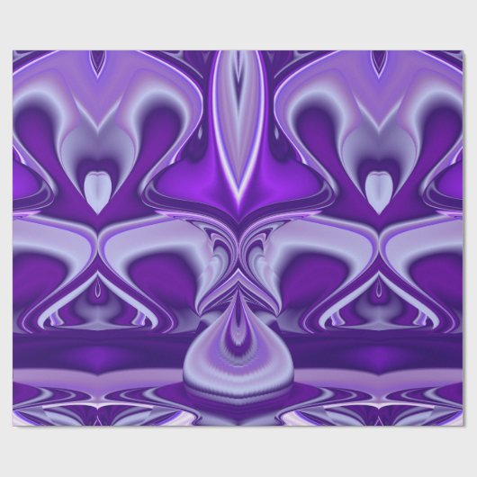 Lila Traum, Abstrakte Fantasie Rainbow Art Geschenkpapier (Flach)