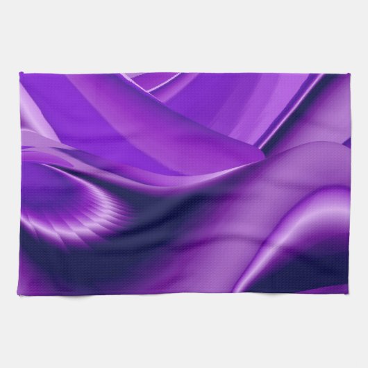 Lila Traum, Abstrakte Fantasie Rainbow Art Geschirrtuch (Horizontal)