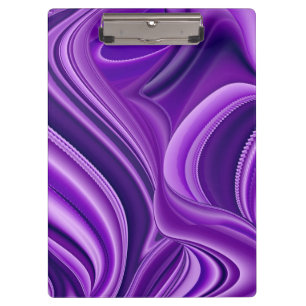 Lila Traum, Abstrakte Fantasie Rainbow Art Klemmbrett