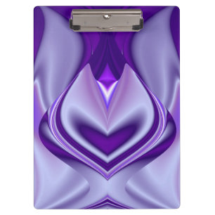 Lila Traum, Abstrakte Fantasie Rainbow Art Klemmbrett