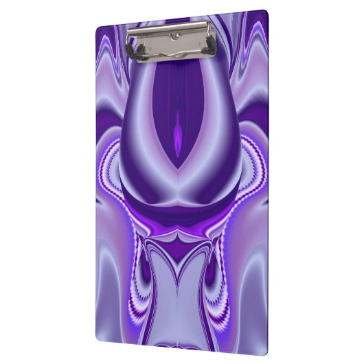 Lila Traum, Abstrakte Fantasie Rainbow Art Klemmbrett (Links)