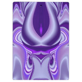 Lila Traum, Abstrakte Fantasie Rainbow Art Klemmbrett (Rückseite)