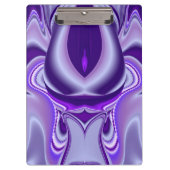 Lila Traum, Abstrakte Fantasie Rainbow Art Klemmbrett (Vorderseite)