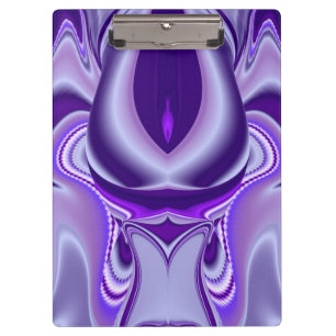 Lila Traum, Abstrakte Fantasie Rainbow Art Klemmbrett