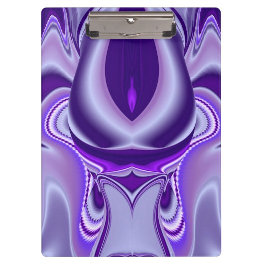 Lila Traum, Abstrakte Fantasie Rainbow Art Klemmbrett (Vorderseite)