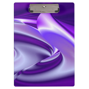 Lila Traum, Abstrakte Fantasie Rainbow Art Klemmbrett