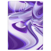 Lila Traum, Abstrakte Fantasie Rainbow Art Klemmbrett (Rückseite)