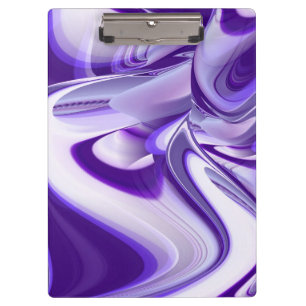 Lila Traum, Abstrakte Fantasie Rainbow Art Klemmbrett