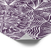 Lila Traum Elegante Typografie Poster (Ecke)