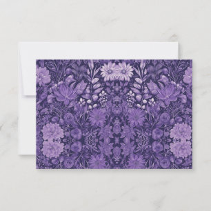 Lila Traum Elegantes botanisches Design Dankeskarte