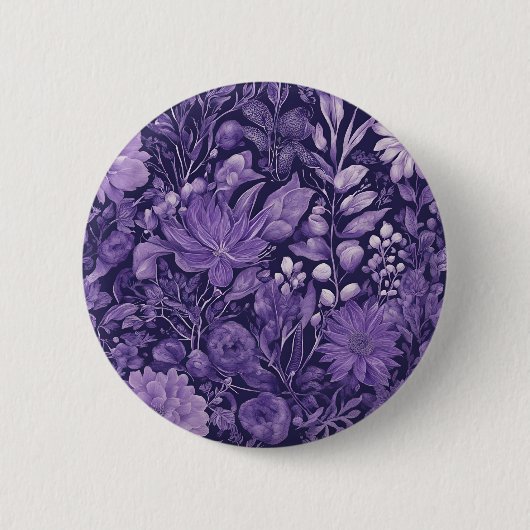 Lila Traum Elegantes botanisches Design, inspirier Button (Vorderseite)