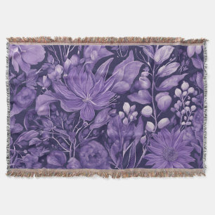 Lila Traum Elegantes botanisches Design inspiriert Decke