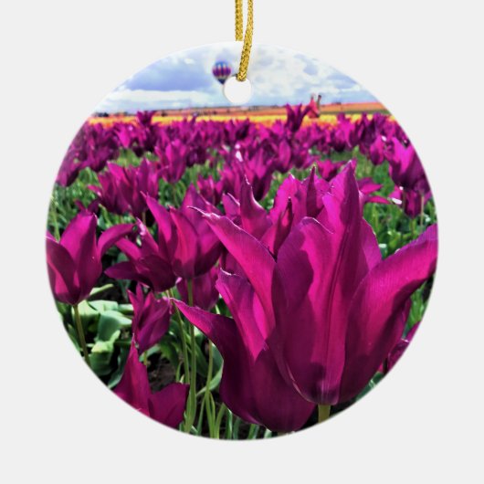 Lila Traum Keramik Ornament (Vorne)