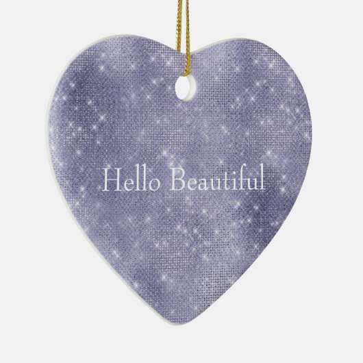 Lila Traum Sparkasse Keramik Ornament (Rechts)