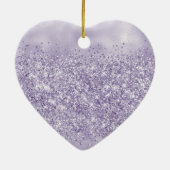 Lila Traum Sparkasse Keramik Ornament (Hinten)