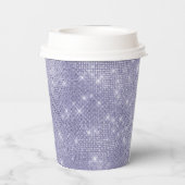 Lila Traum Sparkasse Pappbecher (Rückseite)