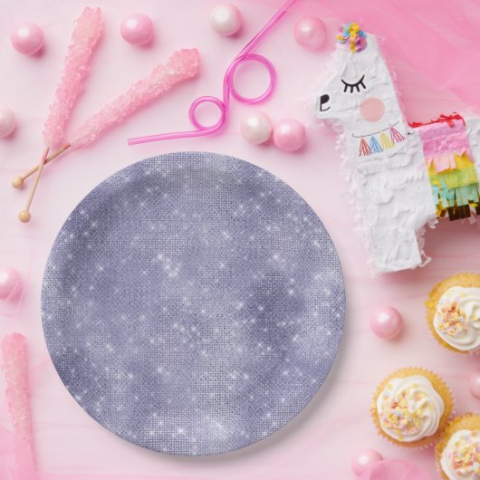 Lila Traum Sparkasse Pappteller (Party)