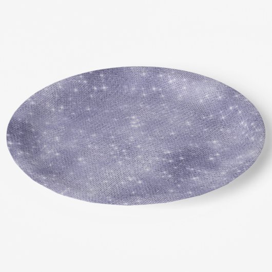 Lila Traum Sparkasse Pappteller (Schrägansicht)