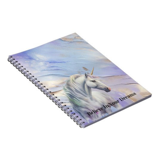 Lila Traum Unicorn Notizblock (Rechte Seite)