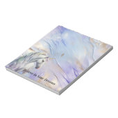 Lila Traum Unicorn Notizblock (Rotiert)