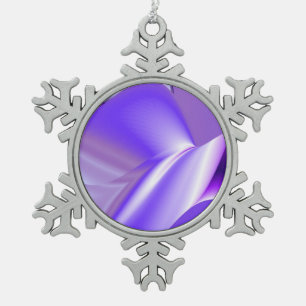Lila Traum von Schnee-Blume Schneeflocken Zinn-Ornament