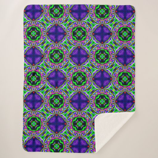 lila Traumdecke Sherpadecke (Vorderseite)