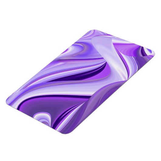 Lila Träume , Abstrakte 3D-Regenbogenkunst Magnet (Linke Seite)