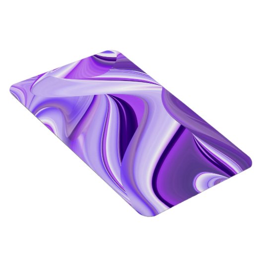 Lila Träume , Abstrakte 3D-Regenbogenkunst Magnet (Rechte Seite)