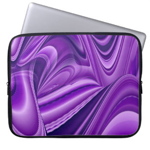Lila Träume , Abstrakte Fantasie Rainbow Art Laptopschutzhülle