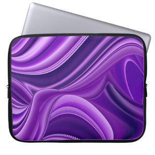 Lila Träume , Abstrakte Fantasie Rainbow Art Laptopschutzhülle