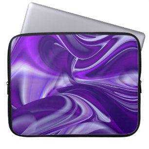 Lila Träume , Abstrakte Fantasie Rainbow Art Laptopschutzhülle