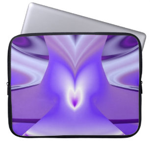 Lila Träume , Abstrakte Fantasie Rainbow Art Laptopschutzhülle