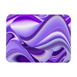 Lila Träume , Abstrakte Fantasie Rainbow Art Magnet