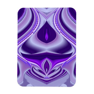 Lila Träume , Abstrakte Fantasie Rainbow Art Magnet