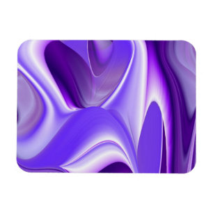 Lila Träume , Abstrakte Fantasie Rainbow Art Magnet