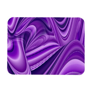 Lila Träume , Abstrakte Fantasie Rainbow Art Magnet